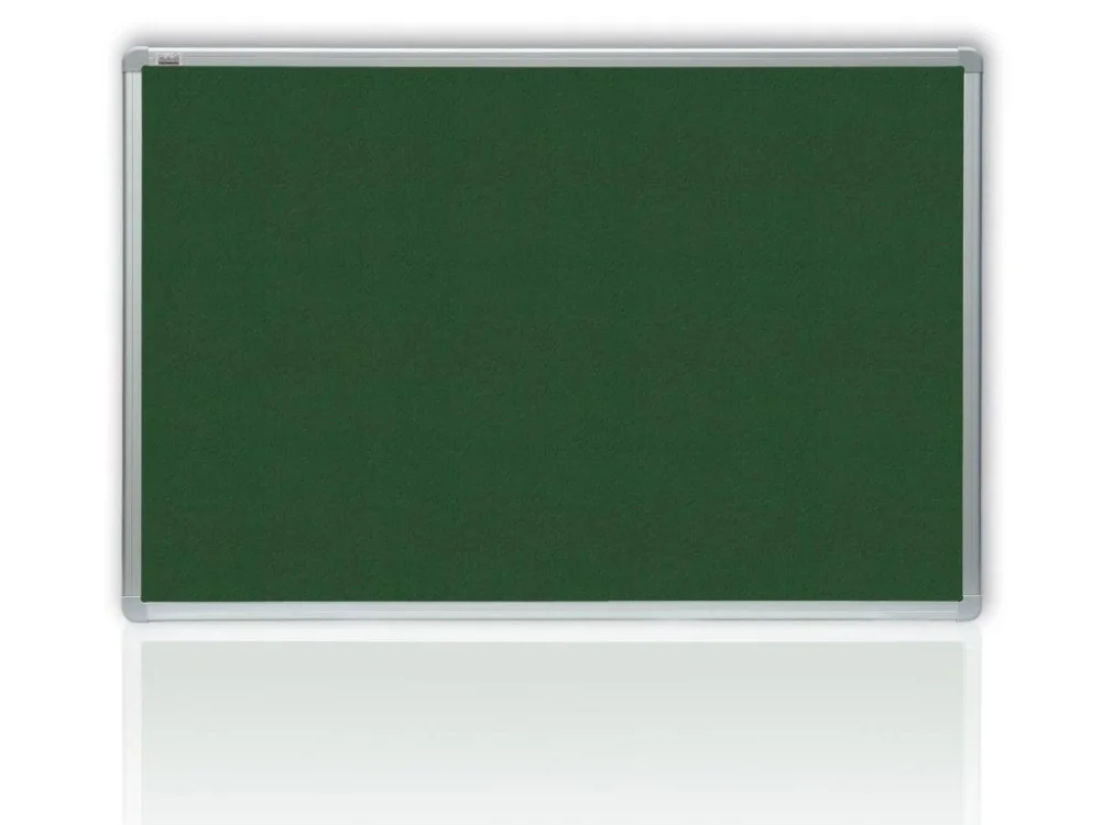 Filcová zelená tabule v hliníkovém rámu 90x60 cm Aktuální