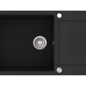 Aktuální Granitový dřez Aquasanita - Helika Tesa 860.0E black metallic