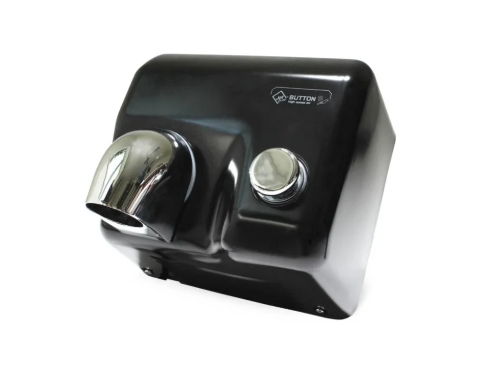Víkendová Akce Vysoušeč rukou Jet Dryer BUTTON Černý kov