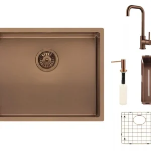 Reginox SET Miami 500 Copper + baterie Crystal + příslušenství Copper Nízká Cena