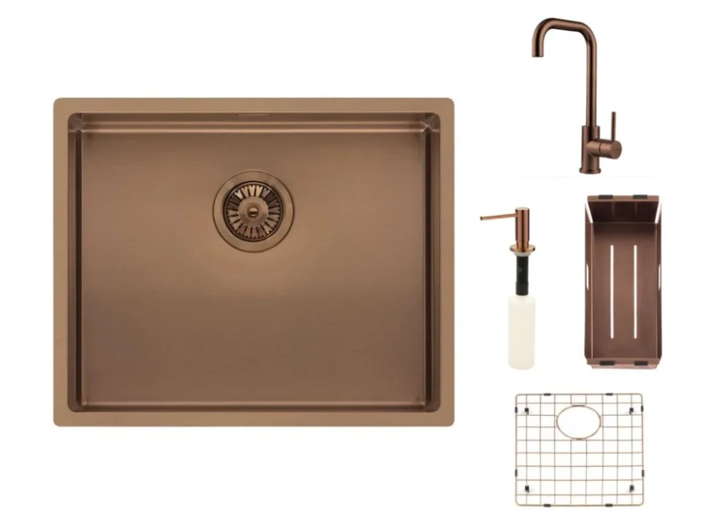Reginox SET Miami 500 Copper + baterie Crystal + příslušenství Copper Nízká Cena