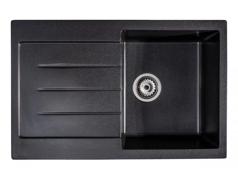 Výhodná Nabídka Granitový dřez Granisil Gradiz 765.0 Black metallic