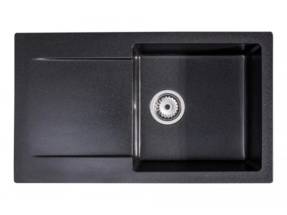 Granitový dřez Granisil Proba 765.0 Black metallic Vysoce Kvalitní