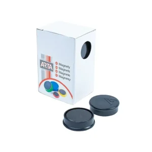 Autentický Magnety ARTA průměr 25mm, černé (10ks v balení)