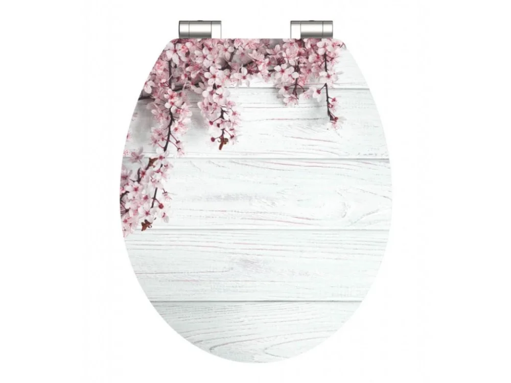 WC sedátko Schütte FLOWERS AND WOOD | MDF HG, Soft Close Nakupujte Hned