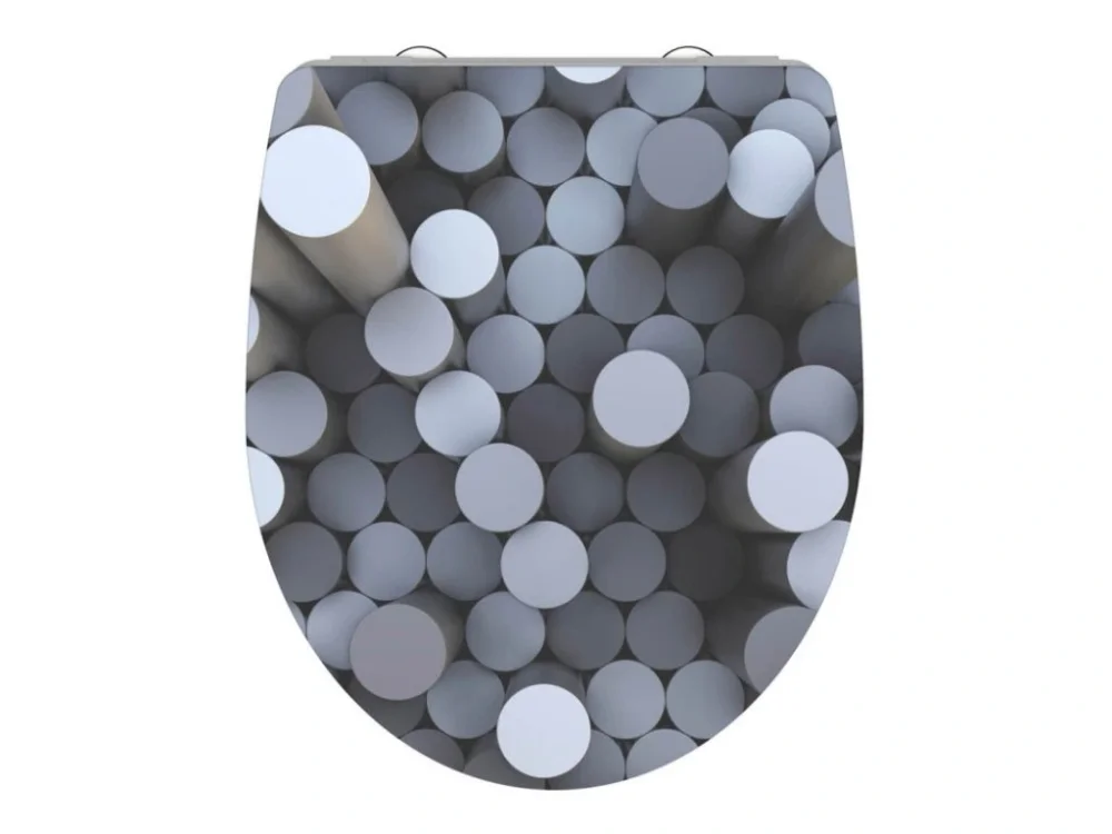 WC sedátko Schütte ROUND DIPS | Duroplast HG, Soft Close Sleva