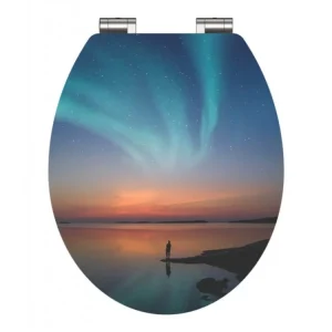 Autentický WC sedátko Schütte POLAR LIGHTS | MDF HG, Soft Close