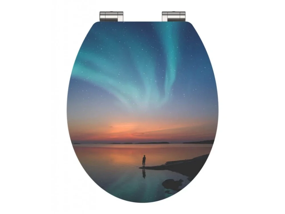 Autentický WC sedátko Schütte POLAR LIGHTS | MDF HG, Soft Close