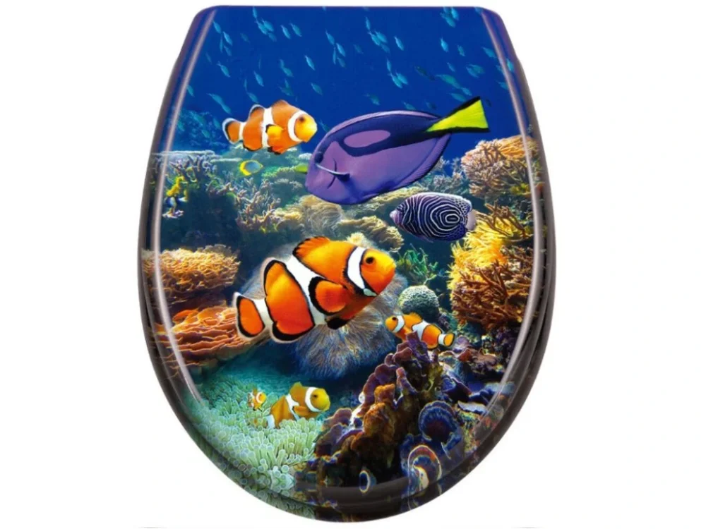 WC sedátko Schütte SEA LIFE | Duroplast, Soft Close Sleva
