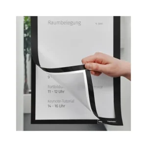 Akční Nabídka Samolepící magnetický rámeček Magnetoplan Magnetofix A4 černý (2ks)