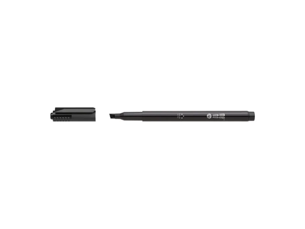Top Prodej Popisovač OHP MemoBe, klínový hrot 1-3 mm, černý, 10ks