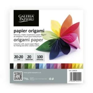 Super Cena Galeria Papieru origami papír barevný 20x20cm, 100ks