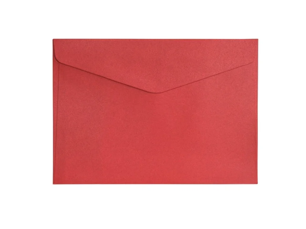 Vysoce Kvalitní Galeria Papieru obálky C5 Pearl červená 150g, 10ks