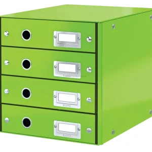 Zásuvkový box LEITZ WOW Click&Store, 4 zásuvky, zelený Koupit Online