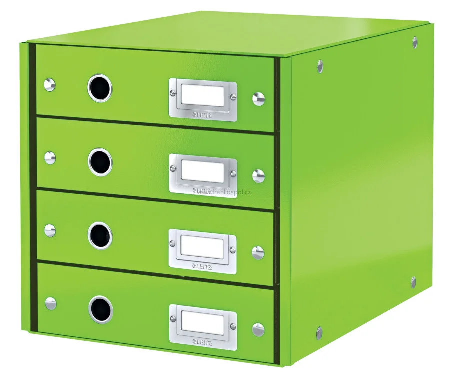 Zásuvkový box LEITZ WOW Click&Store, 4 zásuvky, zelený Koupit Online