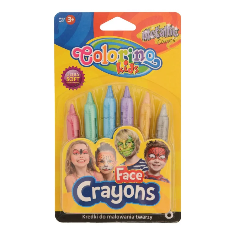 Akce Barvy na obličej COLORINO, metalické, 6 barev