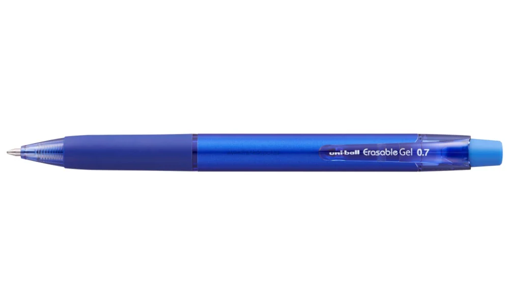 Akce Gumovací pero UNI stiskací, 0,7 mm, modré