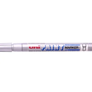 Značkový Lakový popisovač UNI Paint Fine, 0,8-1,2 mm, stříbrný