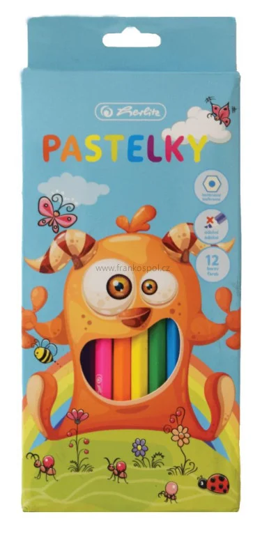 Pastelky HERLITZ příšerka, 12 barev Přímo Od Výrobce