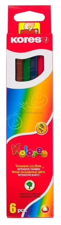 Pastelky KORES Kolores, 6 barev Akce