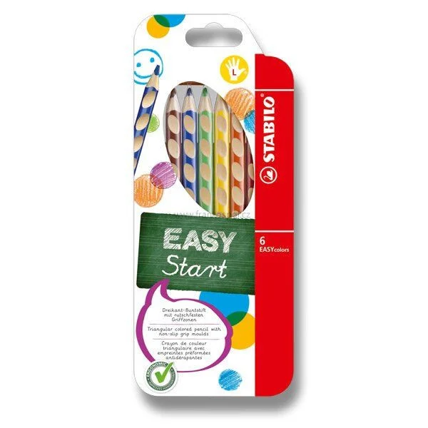 Hit Sezóny Pastelky STABILO EASY Colors, levák, 6 barev