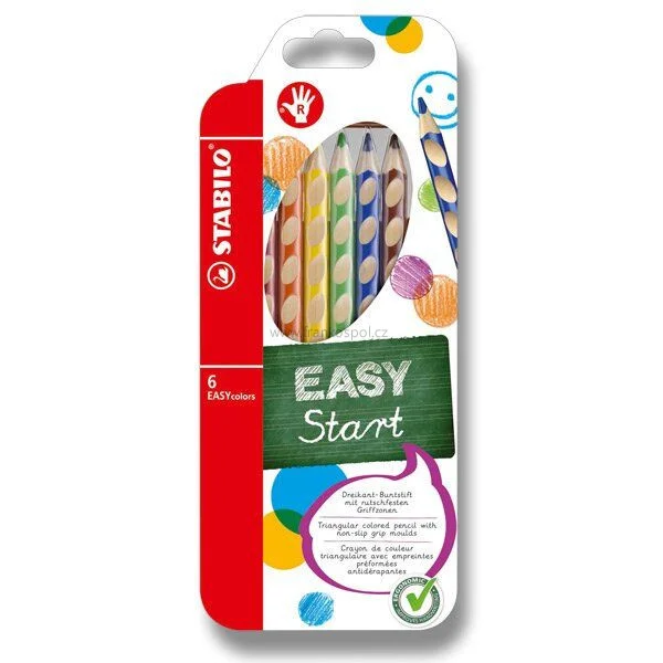 Expresní Doručení Pastelky STABILO EASY Colors, pravák, 6 barev