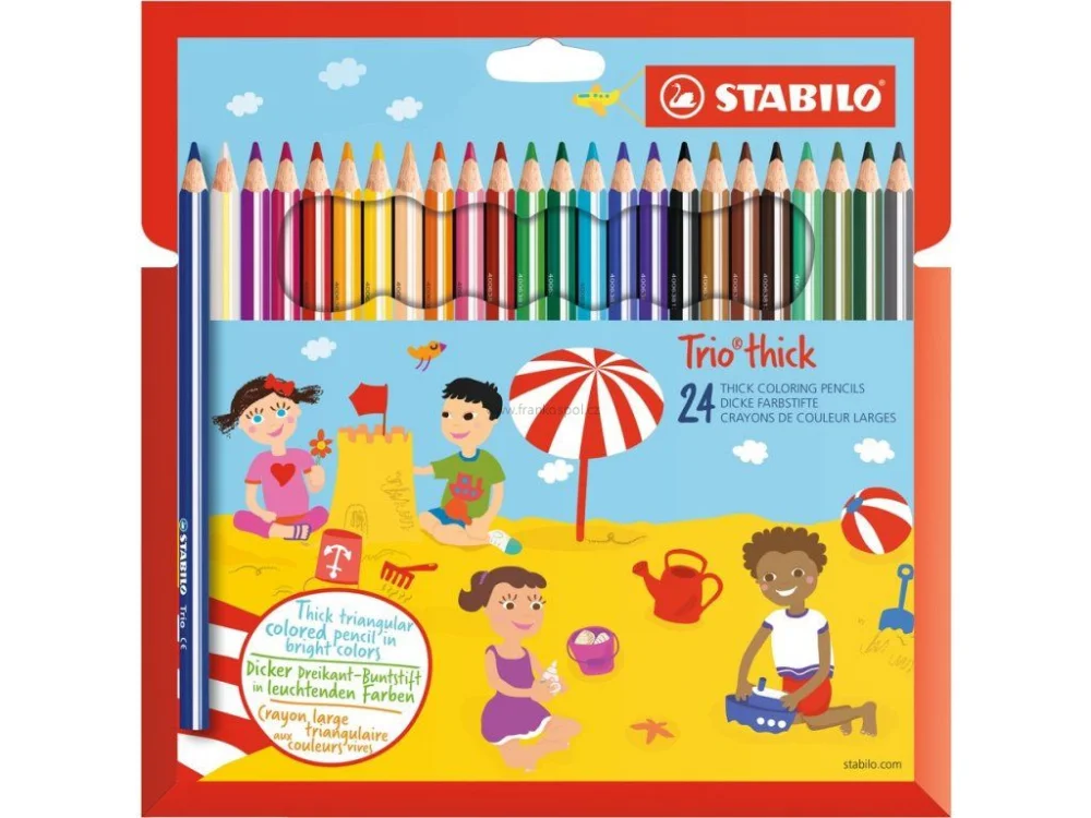 Pastelky STABILO TRIO 24ks trojhranné Zlevněný