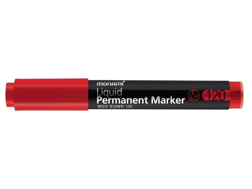 Novinka Permanentní popisovač MONAMI 120 SigmaFlo Liquid, červený