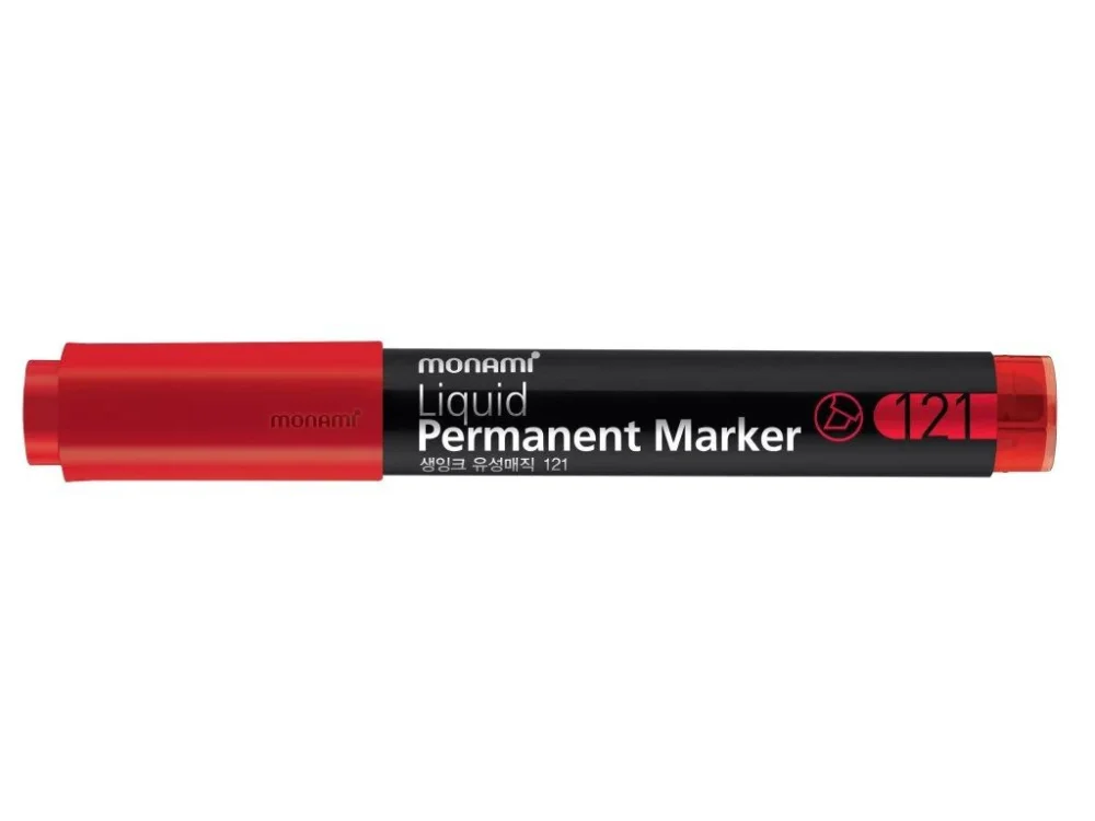 Autentický Permanentní popisovač MONAMI 121 SigmaFlo Liquid, červený