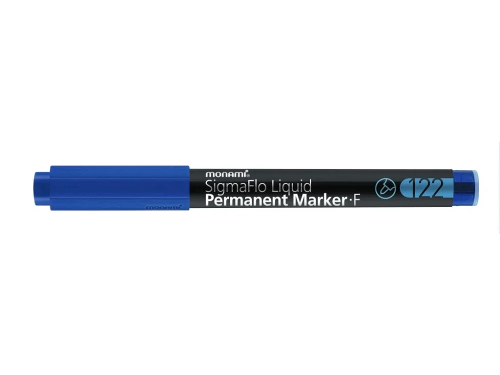 Cenově Výhodný Permanentní popisovač MONAMI 122 SigmaFlo Liquid, modrý