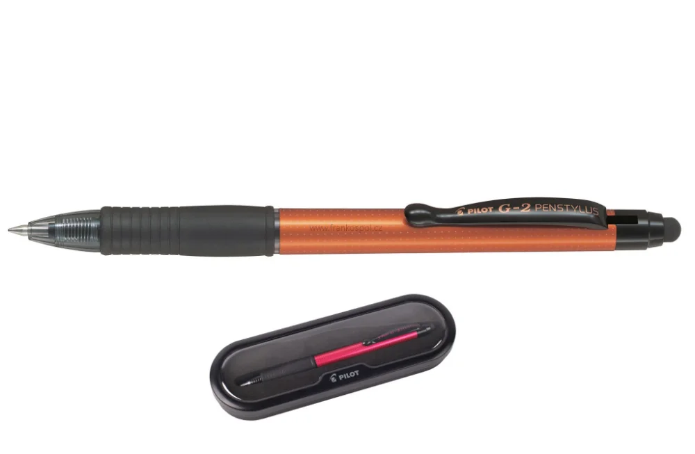 Vysoce Kvalitní Pero gelové PILOT Penstylus v krabičce, oranžové