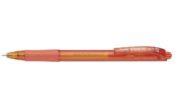 Pero kuličkové 0,7 mm Pentel BX417, oranzové Super Cena