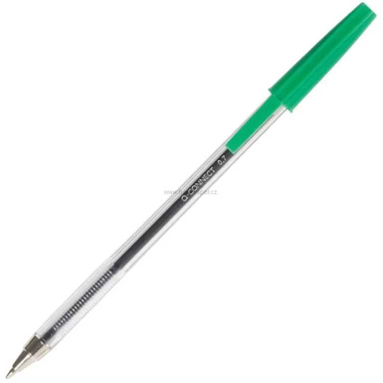 Novinka Pero kuličkové jednorázové, 0,7 mm, zelené