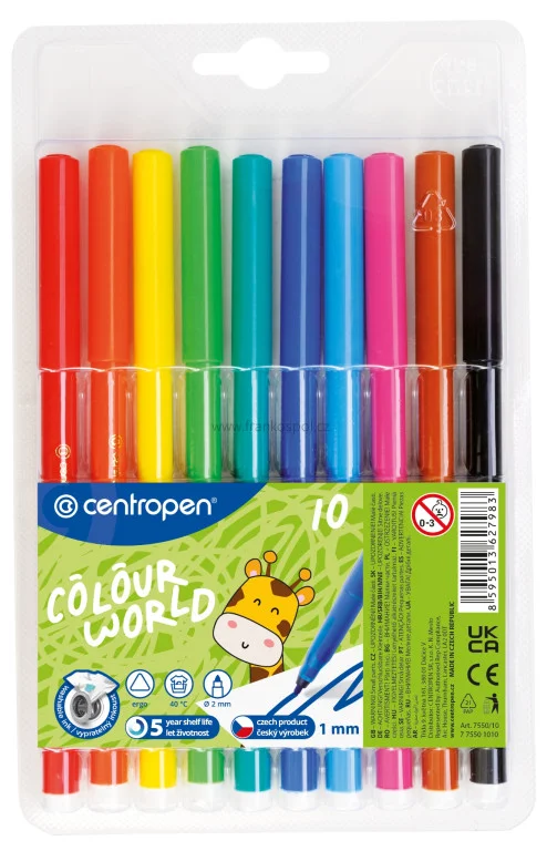 Omezená Nabídka Popisovač CENTROPEN Colour World 7550/10, sada 10 ks