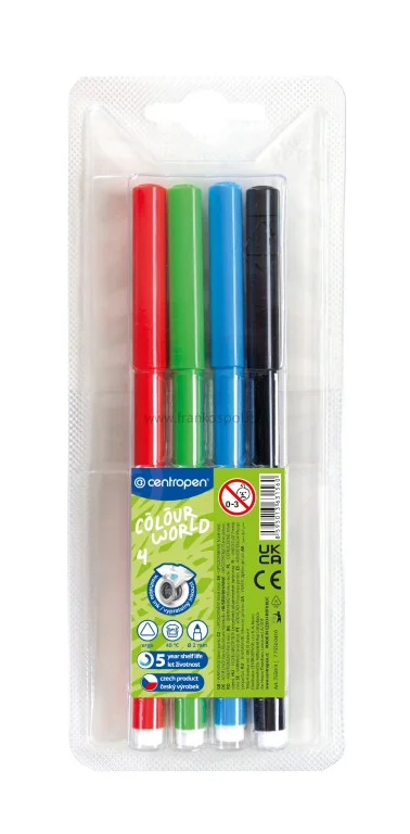 Speciální Cena Popisovač CENTROPEN Colour World 7550/4, sada 4 ks