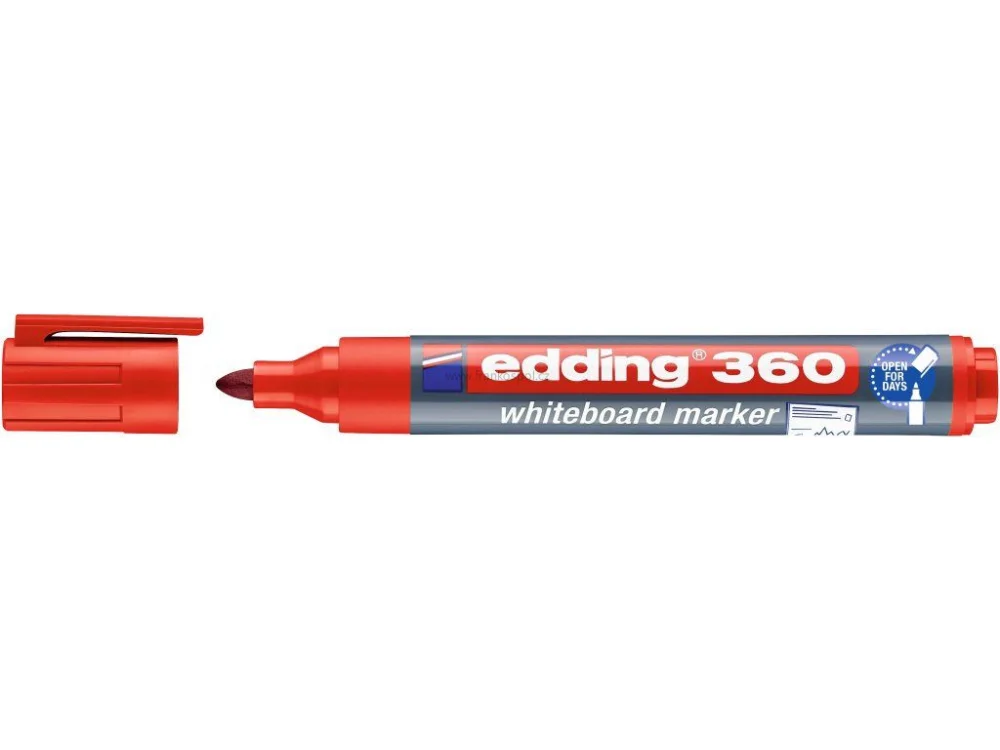 Oblíbený Popisovač EDDING 360 na bílé tabule, červený