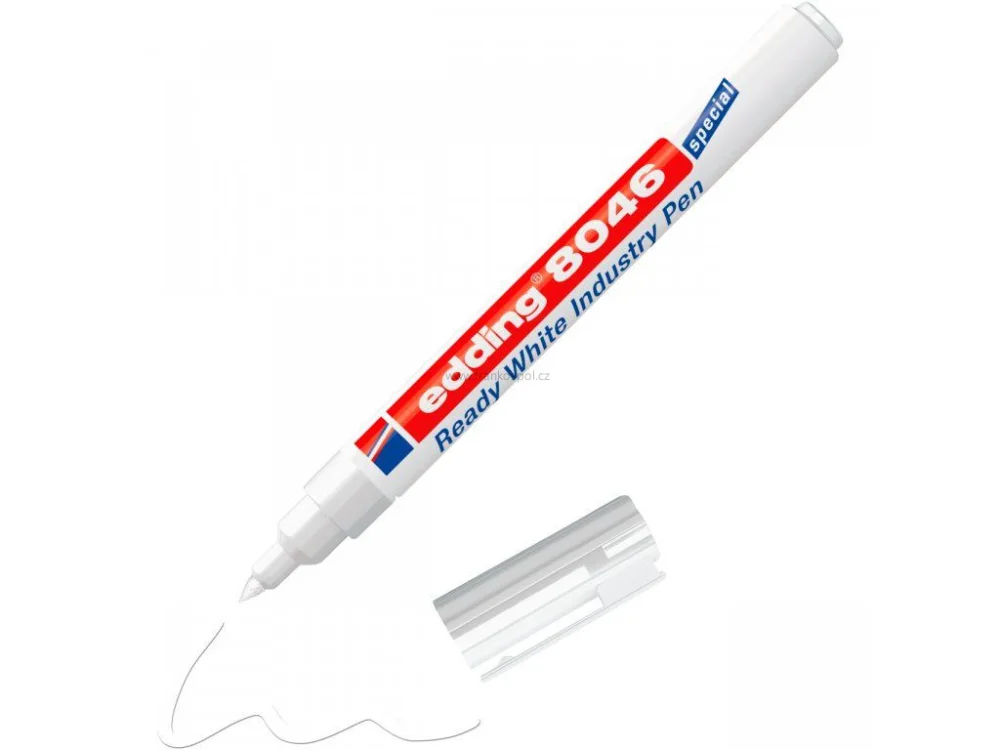 Akční Nabídka Popisovač EDDING 8046 Ready White průmyslový, permanentní