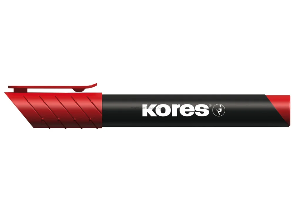 Popisovač KORES permanent, červený Must-Have