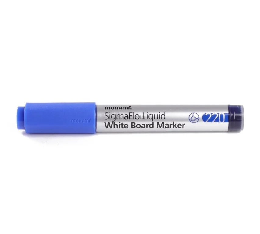 Popisovač MONAMI 220 SigmaFlo Liquid na bílé tabule, modrý Nízká Cena