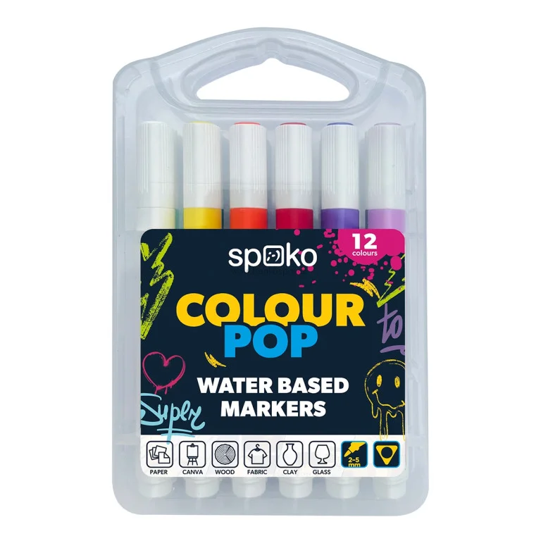 Top Prodej Popisovač SPOKO Colour Pop, 12 ks sada