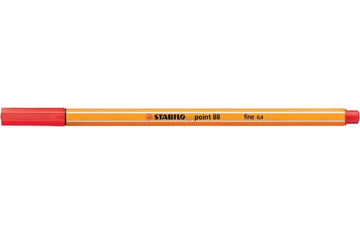 Popisovač STABILO Point 88, 0,4mm červený Výprodej