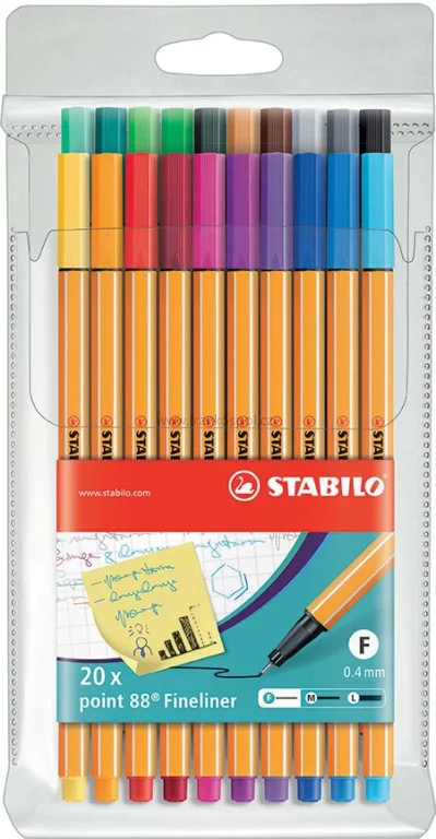 Popisovač STABILO Point 88, sada 20 ks Nejlepší Volba