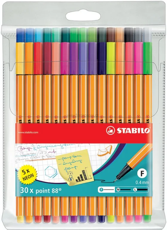 Popisovač STABILO Point 88, sada 30 ks neon Cenový Hit