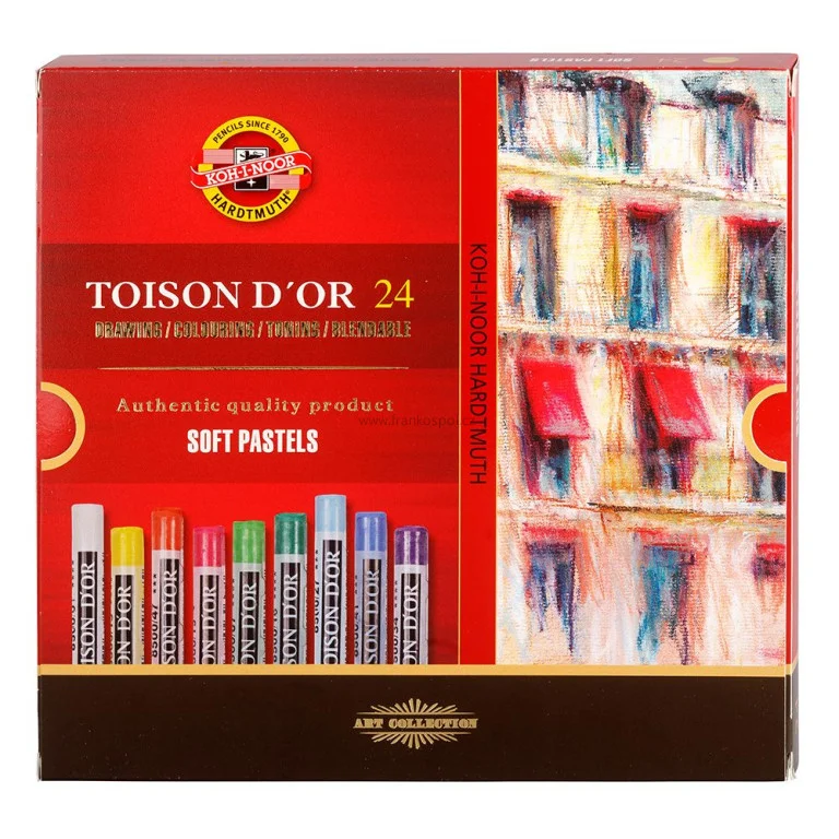 Suché pastely KOH-I-NOOR Toison d´or, 24 barev Cenový Hit