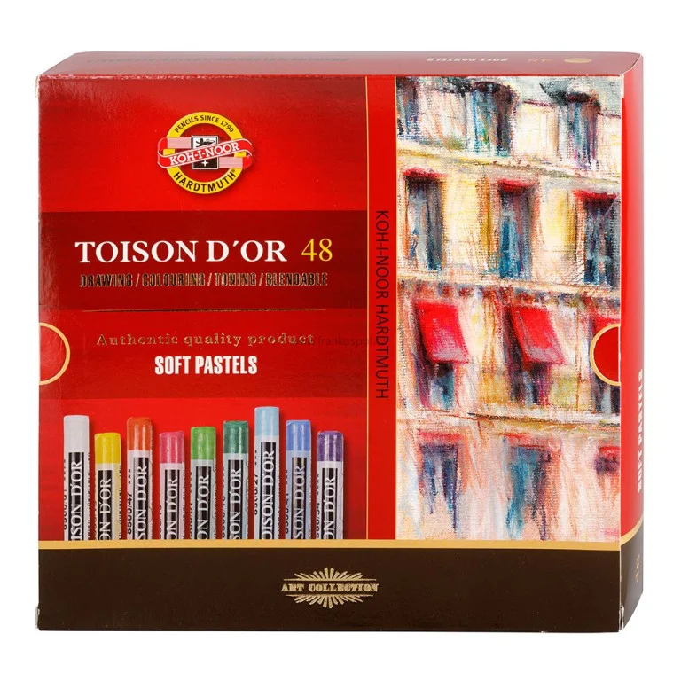 Suché pastely KOH-I-NOOR Toison d´or, 48 barev Nejprodávanější