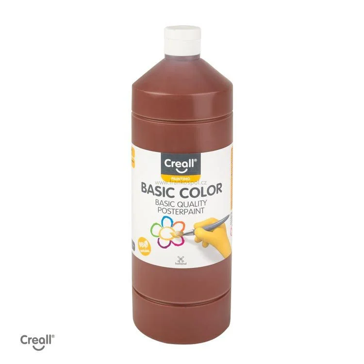Zlevněný Temperová barva CREALL, 1 l, tmavě hnědá