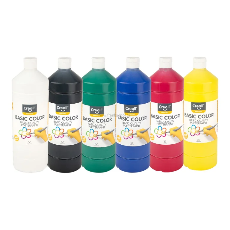 Temperové barvy CREALL, 6 x 500 ml, sada 6 barev Výprodej