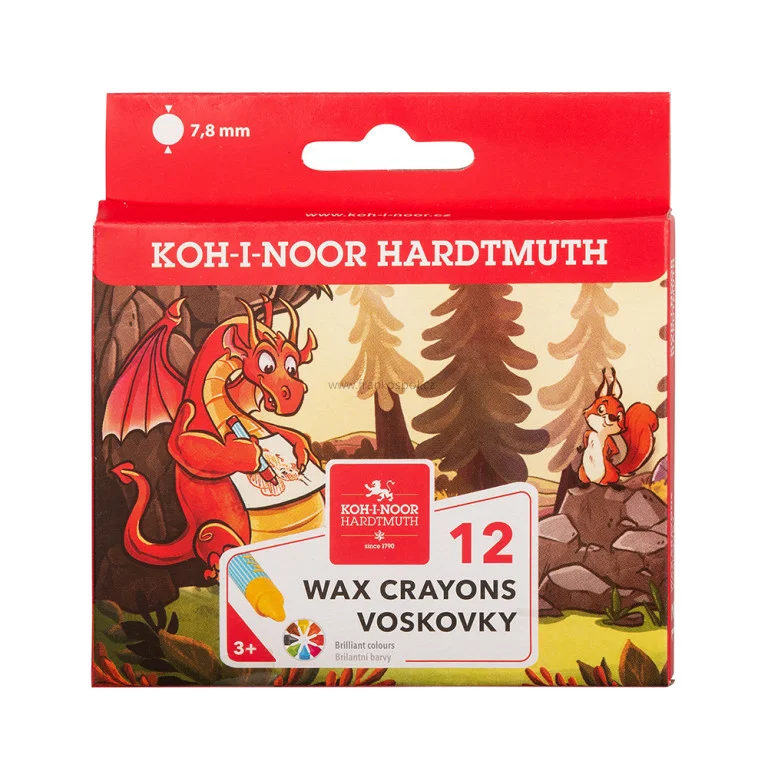 Voskovky KOH-I-NOOR 8232, 12 barev Horká Nabídka