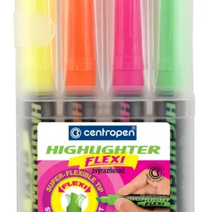 Zvýrazňovač CENTROPEN Flexi 8542, 4 sada Must-Have