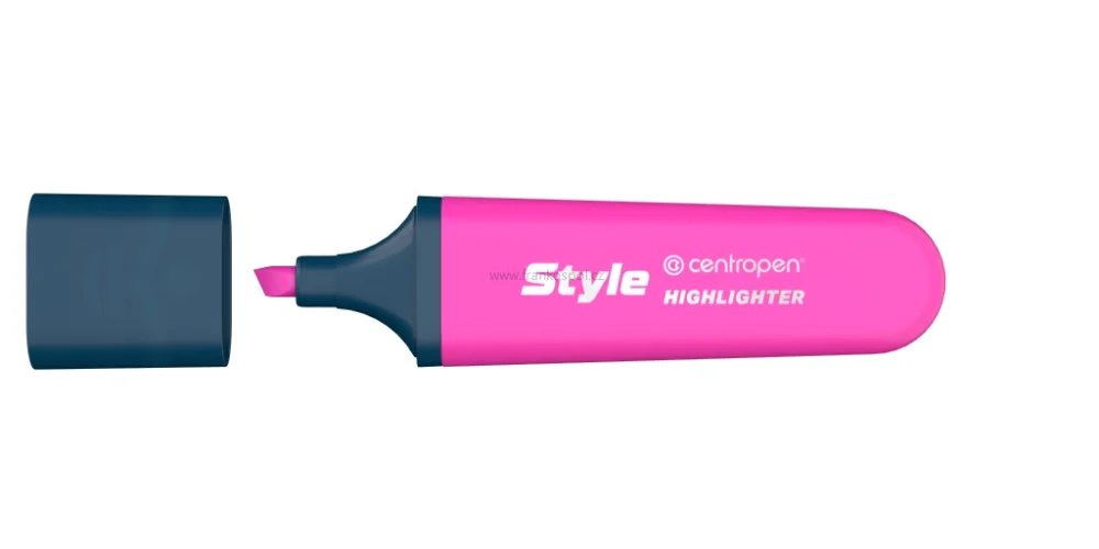 Značkový Zvýrazňovač CENTROPEN Style 6252, fluo, růžový